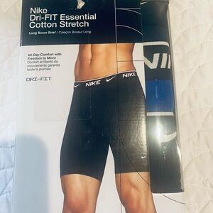 Nike Black Boxer Briefs with Blue Accent